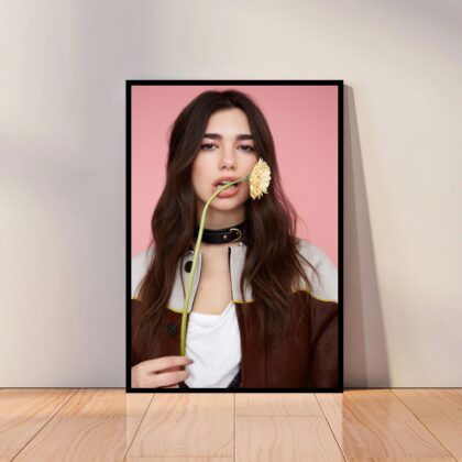 Dua Lipa Music Poster Canvas Wall Art Home Decor (No Frame)