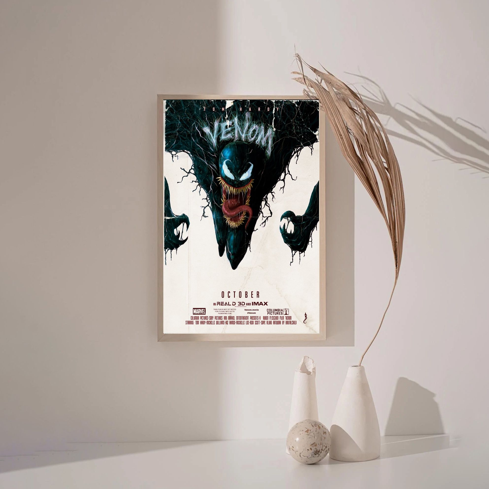 Venom 2018 MOVIE Poster Canvas Wall Art Home Decor (No Frame) - Image 3