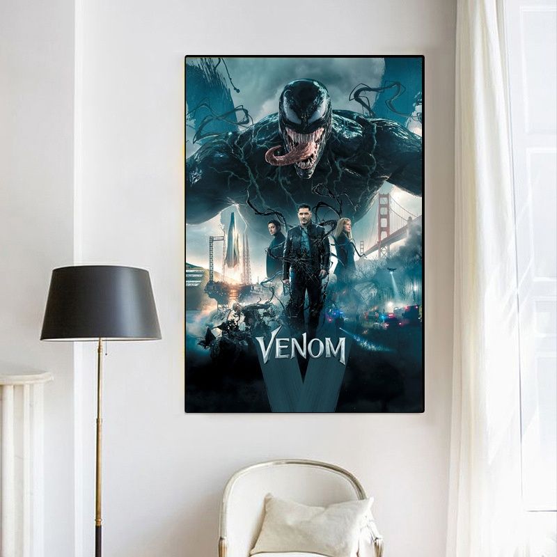 Venom 2018 MOVIE Poster Canvas Wall Art Home Decor (No Frame) - Image 4
