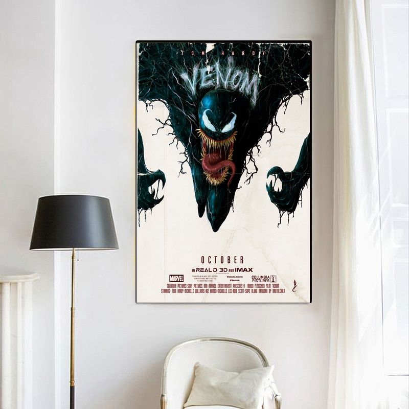 Venom 2018 MOVIE Poster Canvas Wall Art Home Decor (No Frame)
