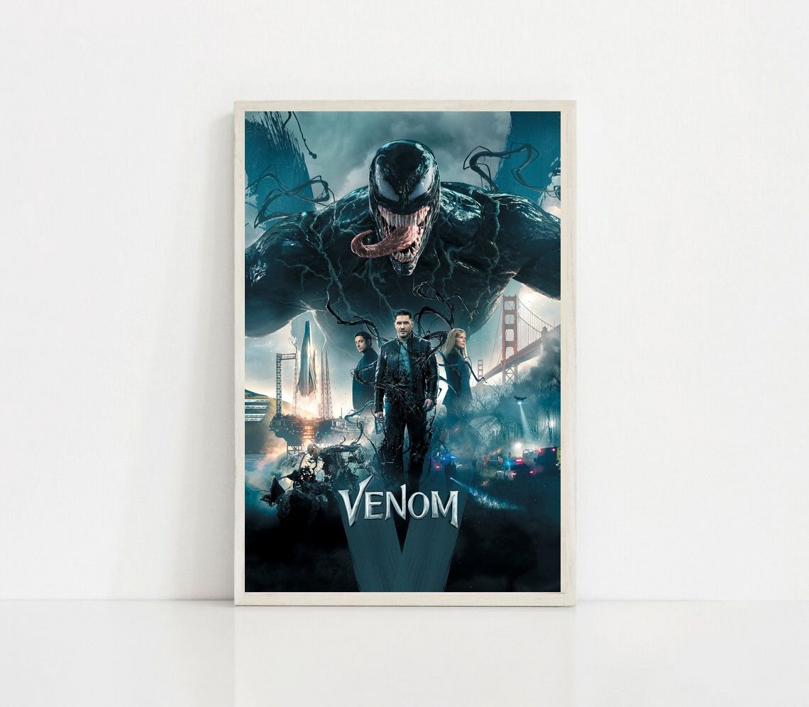 Venom 2018 MOVIE Poster Canvas Wall Art Home Decor (No Frame) - Image 2