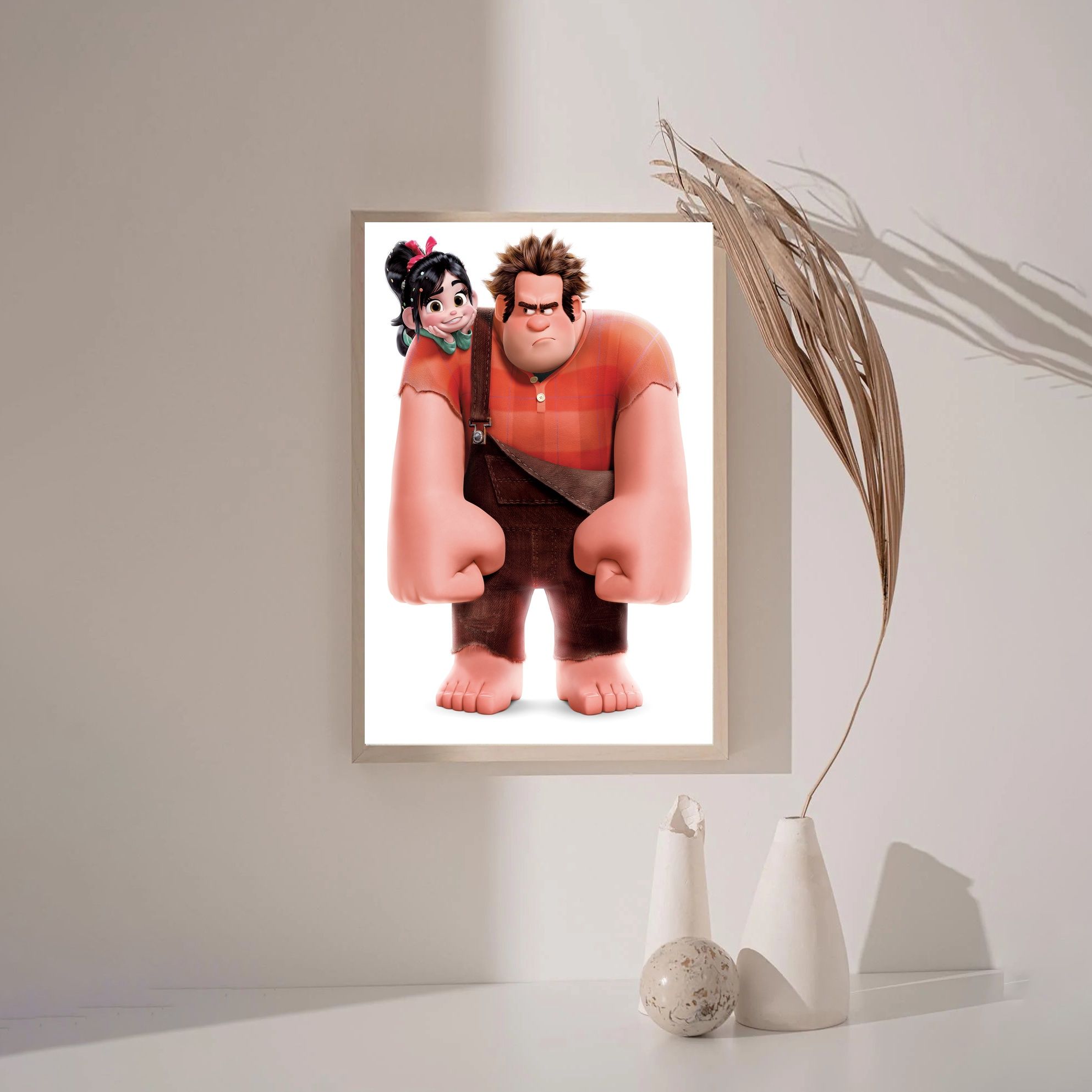 Wreck-It Ralph,Ralph Breaks the Internet MOVIE Poster Canvas Wall Art Home Decor (No Frame) - Image 3