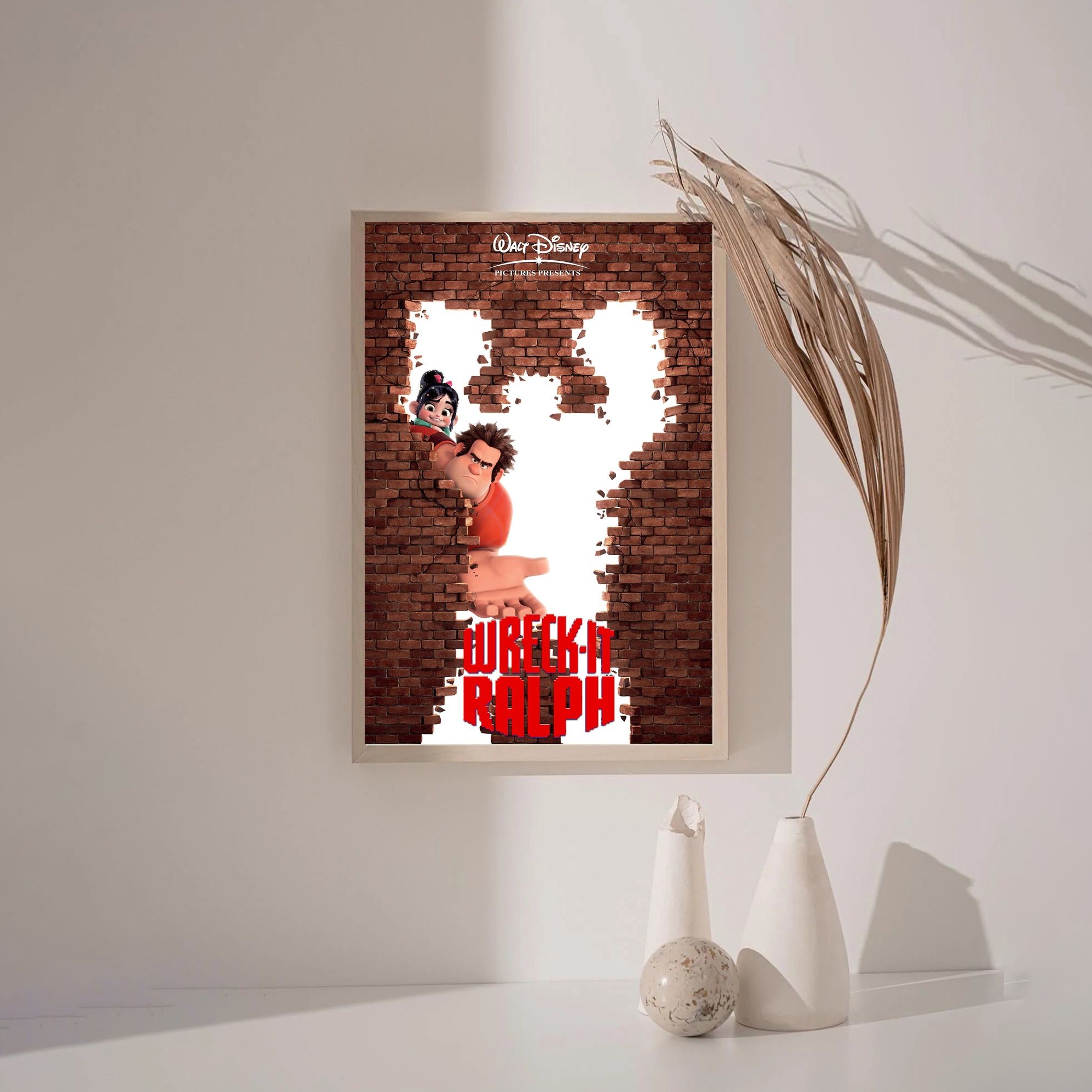 Wreck-It Ralph,Ralph Breaks the Internet MOVIE Poster Canvas Wall Art Home Decor (No Frame)