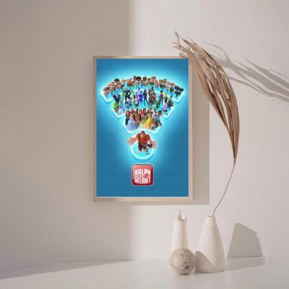 Wreck-It Ralph,Ralph Breaks the Internet MOVIE Poster Canvas Wall Art Home Decor (No Frame)