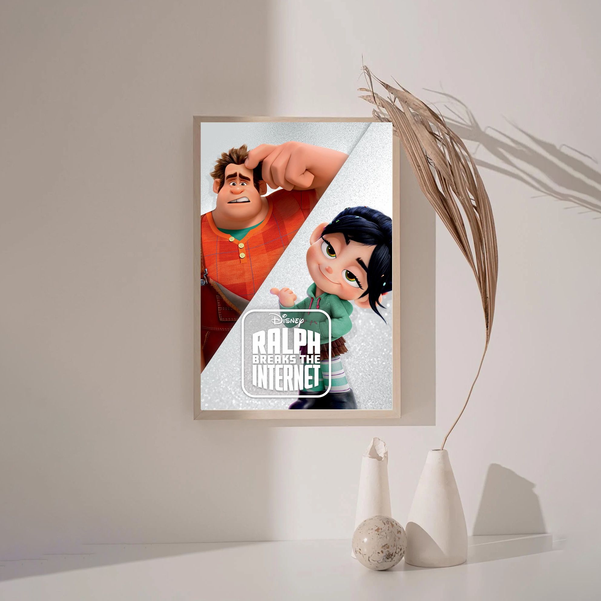 Wreck-It Ralph,Ralph Breaks the Internet MOVIE Poster Canvas Wall Art Home Decor (No Frame)