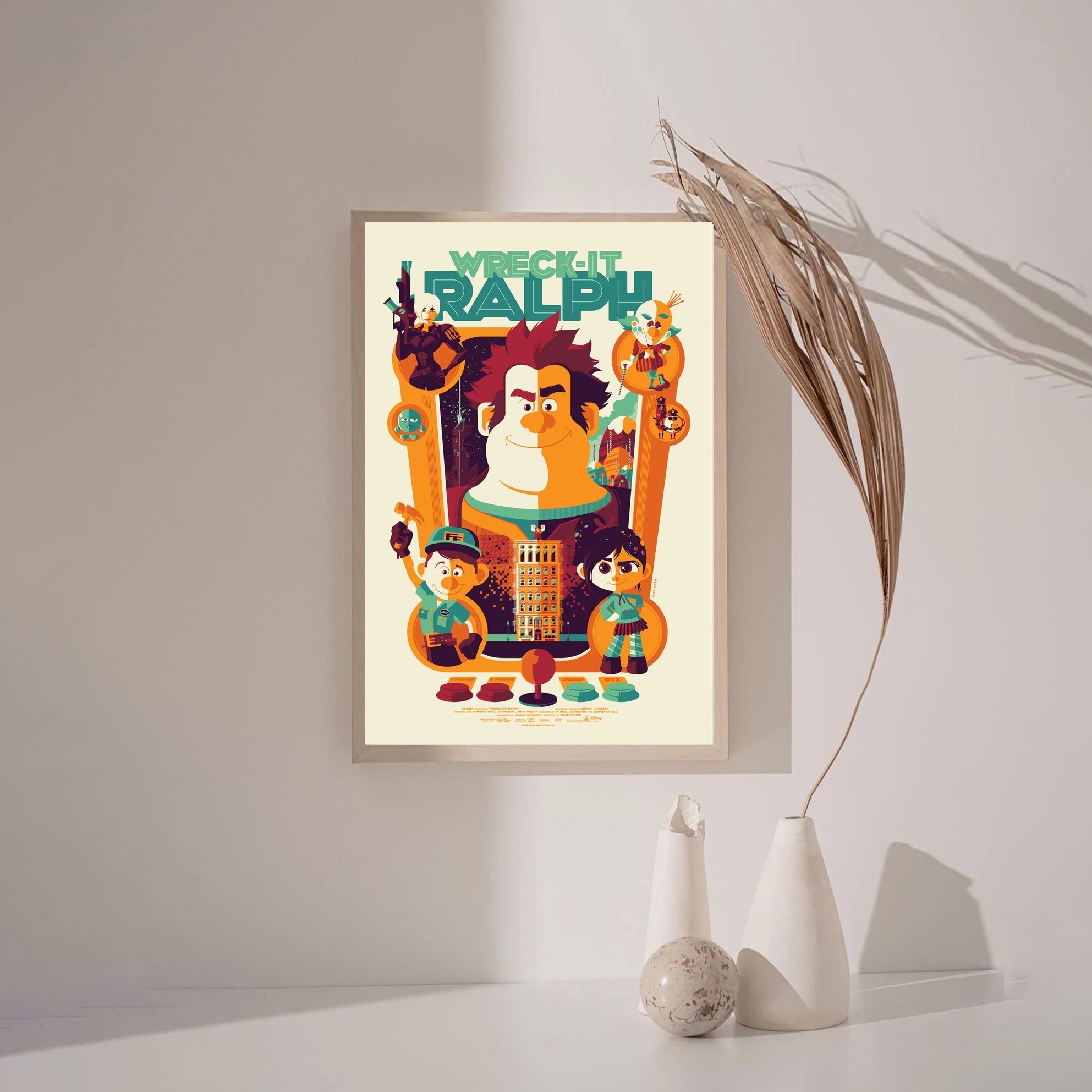Wreck-It Ralph,Ralph Breaks the Internet MOVIE Poster Canvas Wall Art Home Decor (No Frame)