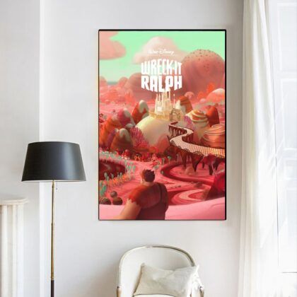 Wreck-It Ralph,Ralph Breaks the Internet MOVIE Poster Canvas Wall Art Home Decor (No Frame)
