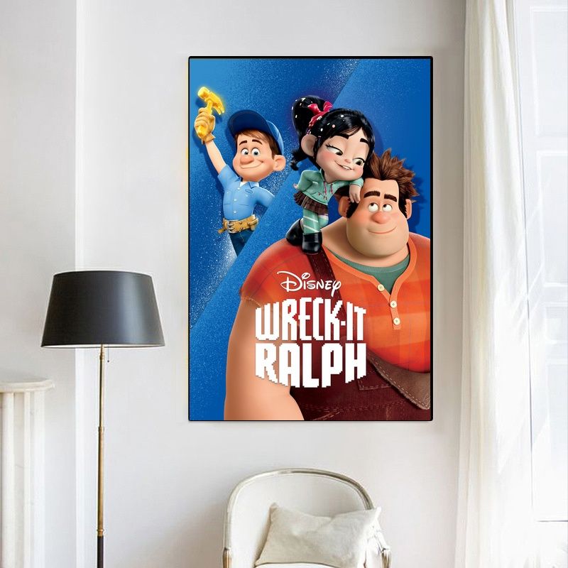 Wreck-It Ralph,Ralph Breaks the Internet MOVIE Poster Canvas Wall Art Home Decor (No Frame)