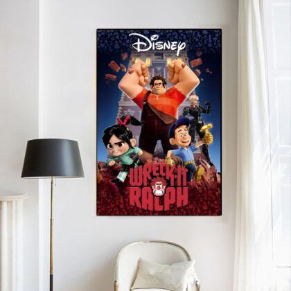 Wreck-It Ralph,Ralph Breaks the Internet MOVIE Poster Canvas Wall Art Home Decor (No Frame)