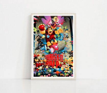 Wreck-It Ralph,Ralph Breaks the Internet MOVIE Poster Canvas Wall Art Home Decor (No Frame)