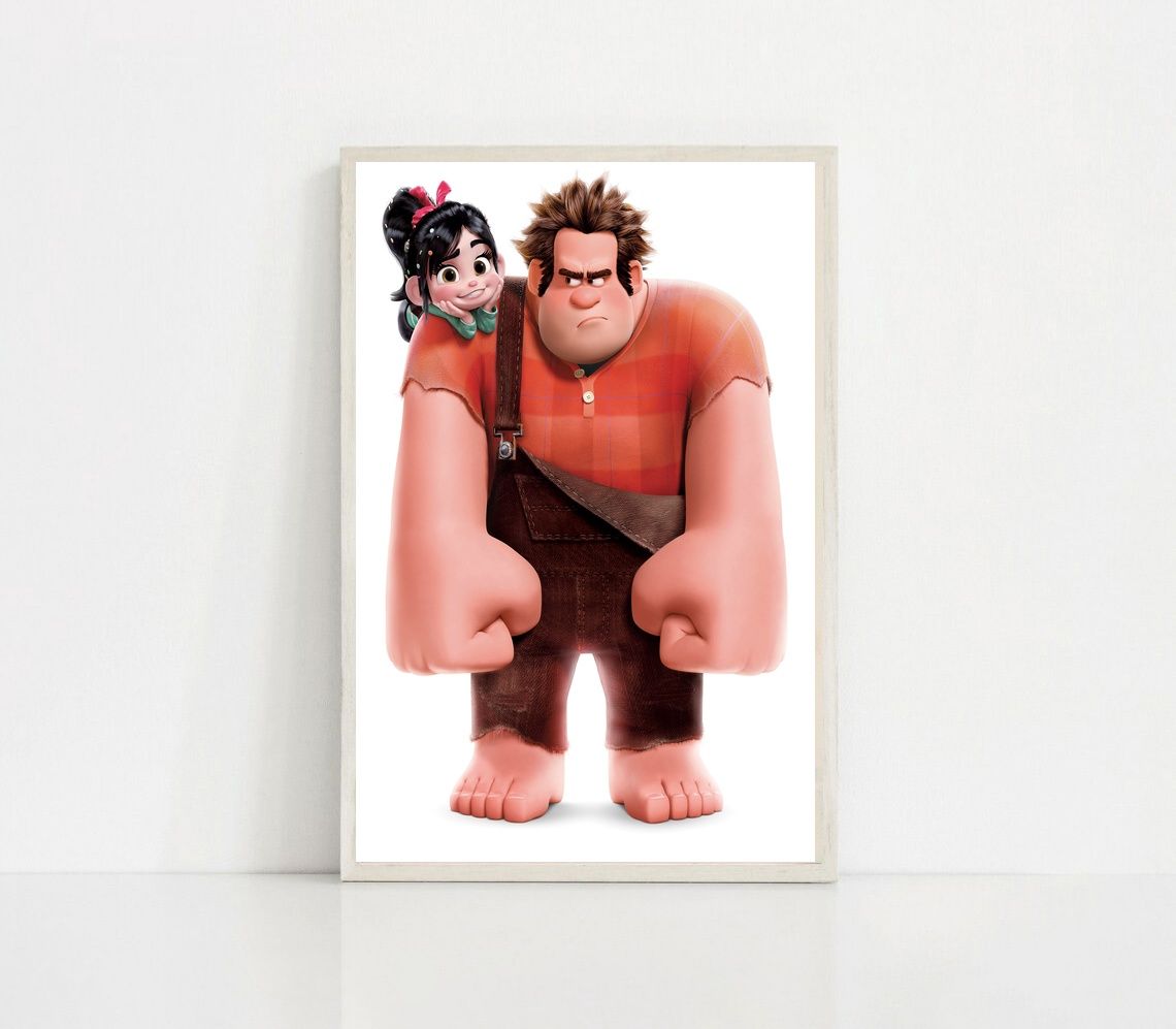 Wreck-It Ralph,Ralph Breaks the Internet MOVIE Poster Canvas Wall Art Home Decor (No Frame)