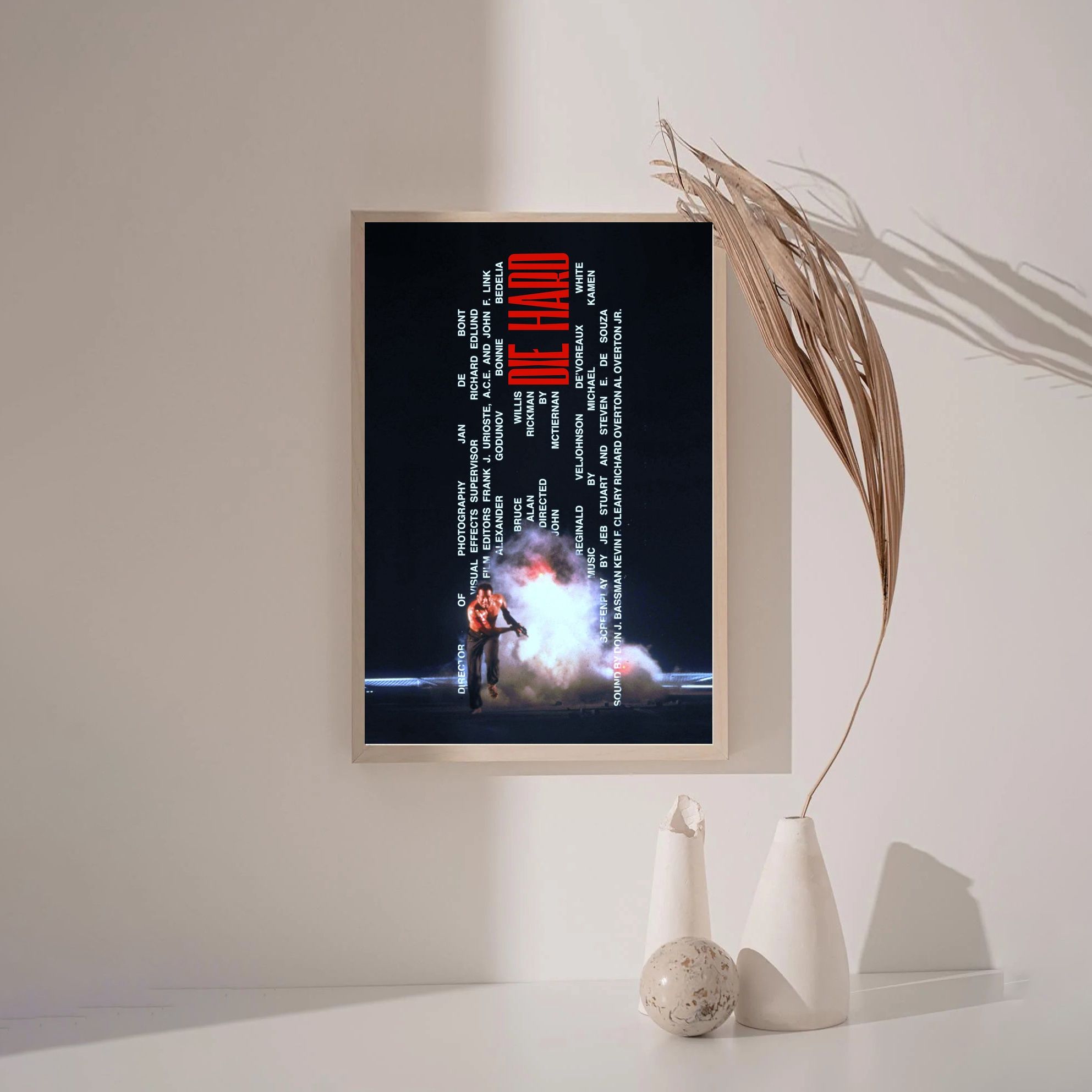 Die Hard 1988 MOVIE Poster Canvas Wall Art Home Decor (No Frame)