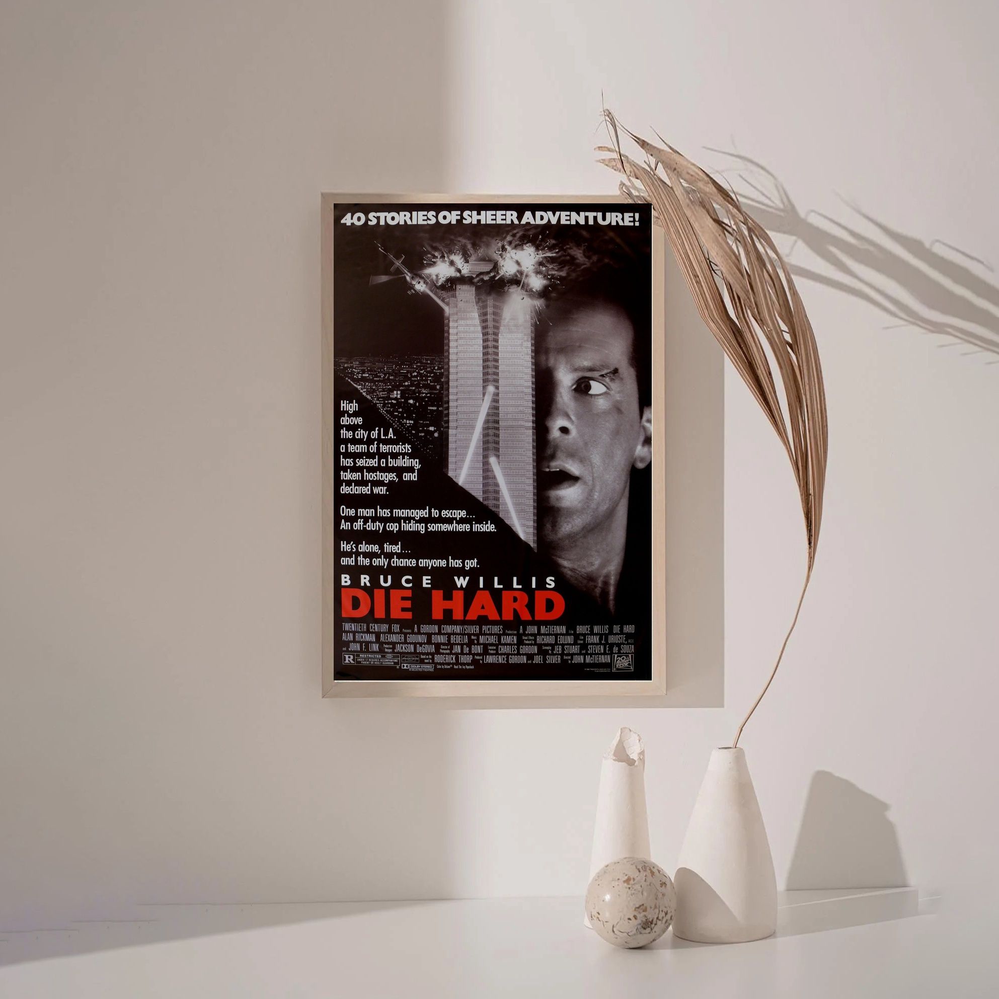 Die Hard 1988 MOVIE Poster Canvas Wall Art Home Decor (No Frame) - Image 3