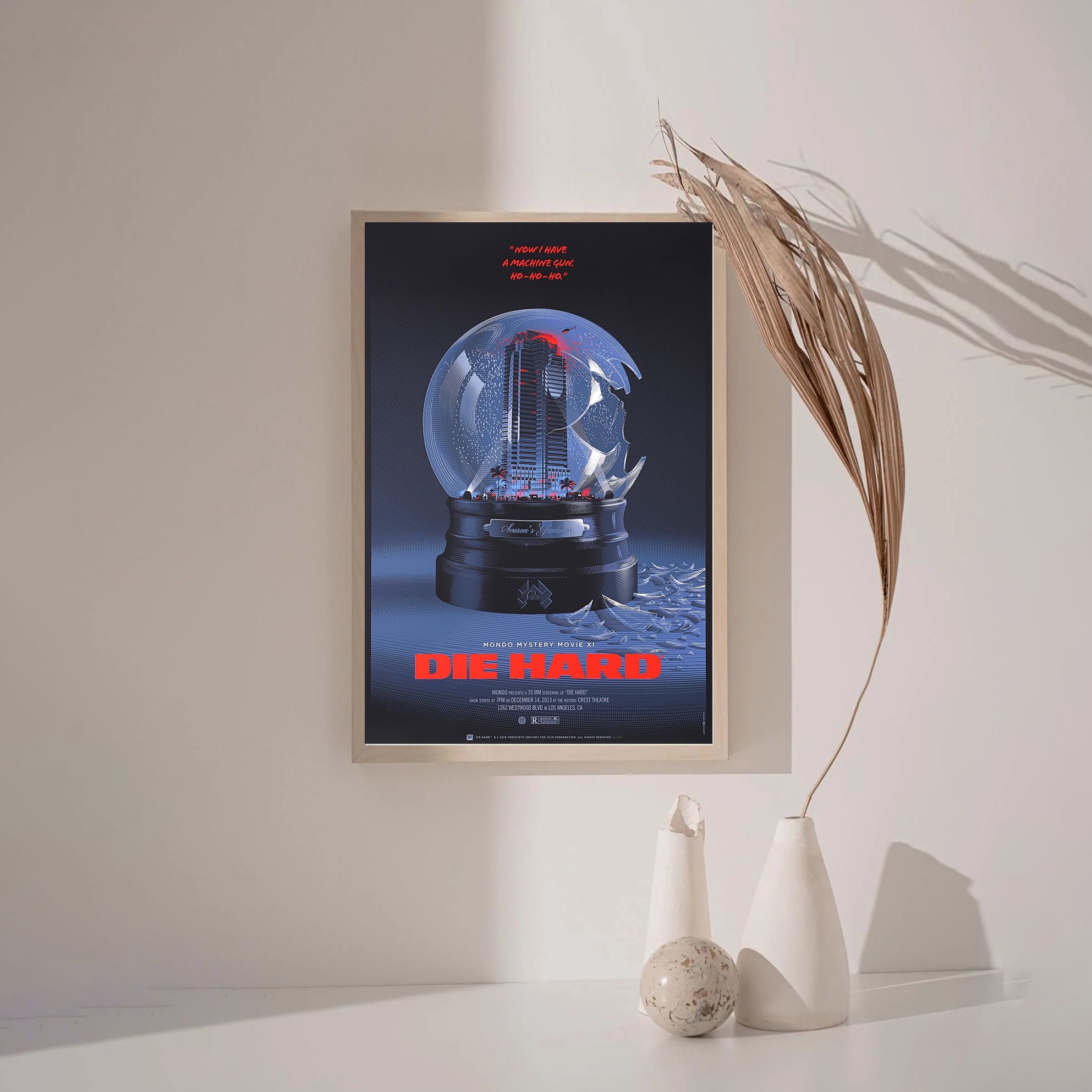 Die Hard 1988 MOVIE Poster Canvas Wall Art Home Decor (No Frame)