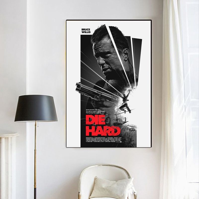 Die Hard 1988 MOVIE Poster Canvas Wall Art Home Decor (No Frame)
