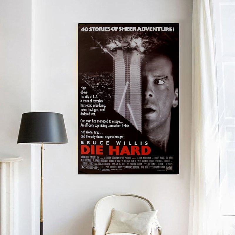 Die Hard 1988 MOVIE Poster Canvas Wall Art Home Decor (No Frame) - Image 4