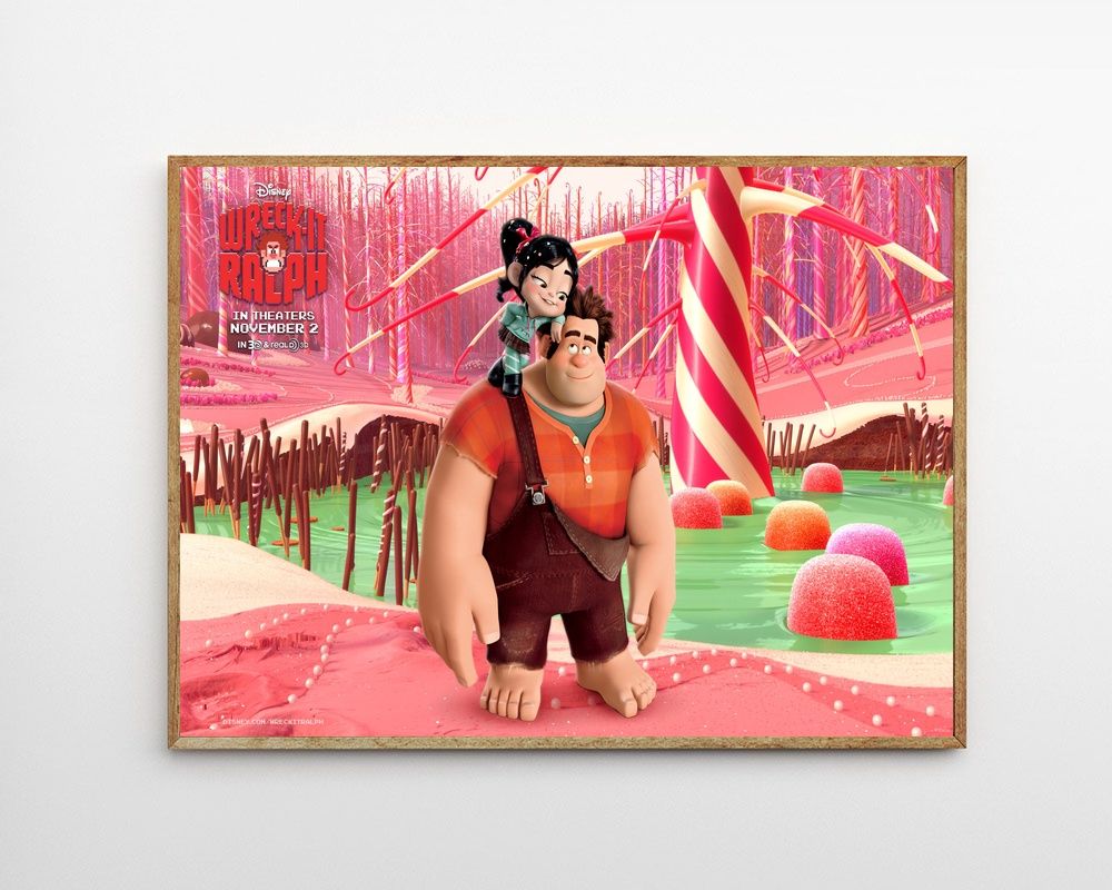 Wreck-It Ralph,Ralph Breaks the Internet MOVIE Poster Canvas Wall Art Home Decor (No Frame)