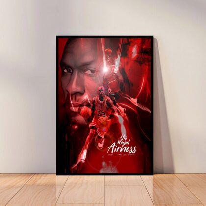 Michael Jordan Dunk Contest Poster Canvas Wall Art Home Decor (No Frame)