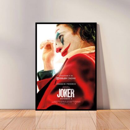 Joker Movie Joaquin Phoenix Movie Poster Canvas Wall Art Home Decor (No Frame)