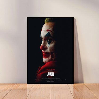 Joker Movie Joaquin Phoenix Movie Poster Canvas Wall Art Home Decor (No Frame)