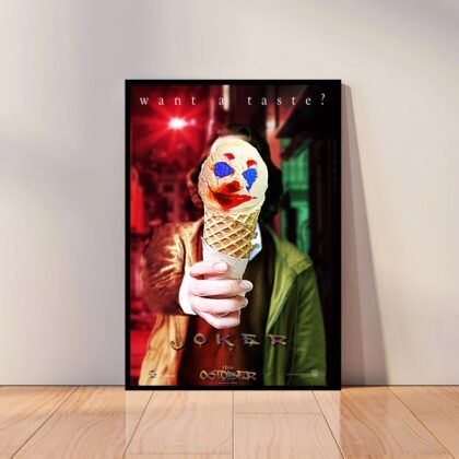 Joker Movie Joaquin Phoenix Movie Poster Canvas Wall Art Home Decor (No Frame)
