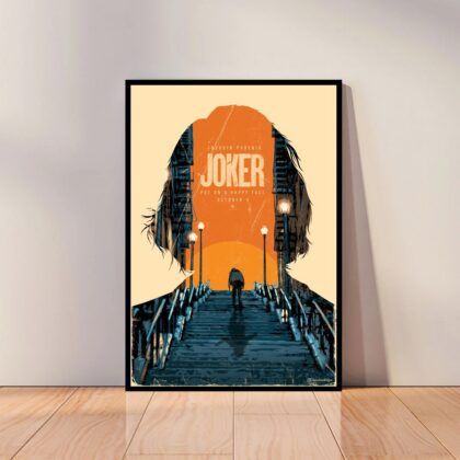 Joker Movie Joaquin Phoenix Movie Poster Canvas Wall Art Home Decor (No Frame)