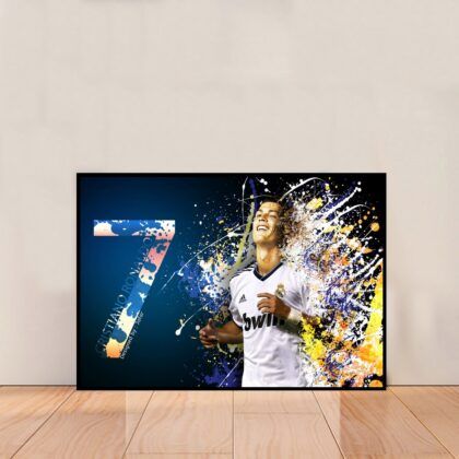 Cristiano Ronaldo Sports Poster Canvas Wall Art Home Decor (No Frame)