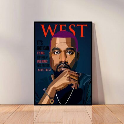 Kanye West Music Poster Canvas Wall Art Home Decor (No Frame)