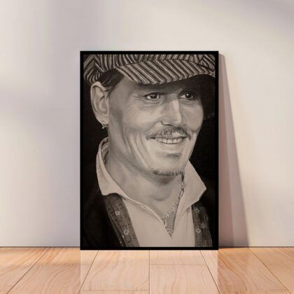 Johnny Depp Poster Canvas Wall Art Home Decor (No Frame)